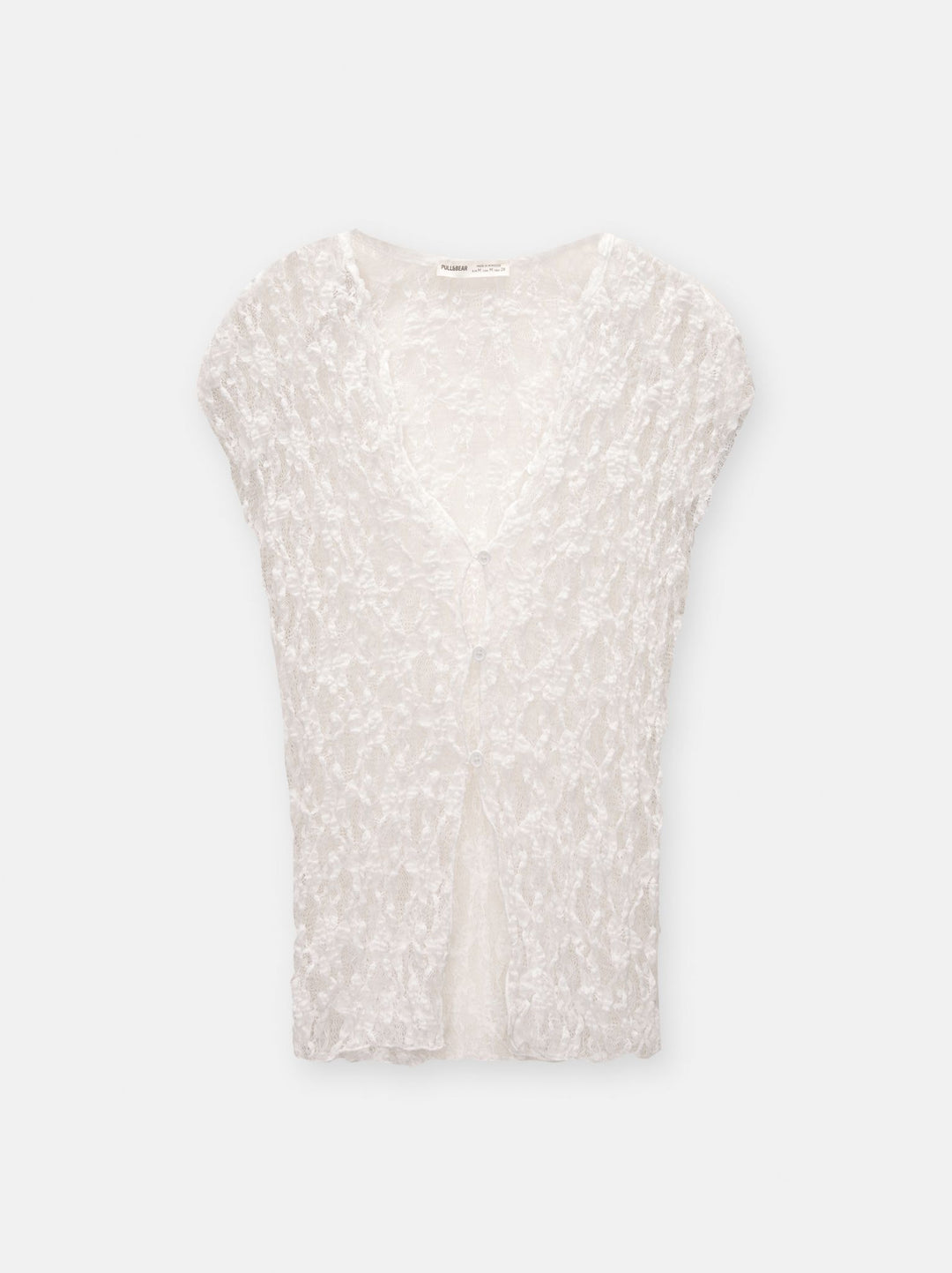 Moudda PULL & BEAR - Body Blouse Dentelle Boutons Manches Courtes - Tunisie 1