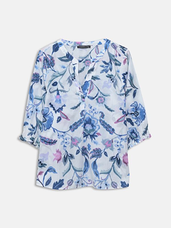 Moudda LC Waikiki - Chemise tissée imprimée cv à manches longues pour Femmes - Tunisie 5
