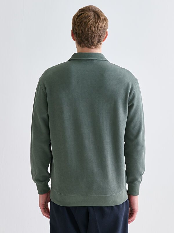 Moudda LC Waikiki - Sweatshirt en jersey Homme Vert terne - Tunisie 4