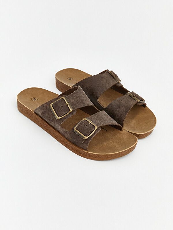 Moudda LC Waikiki - Pantoufles pour Femme couleur Marron - Tunisie 1