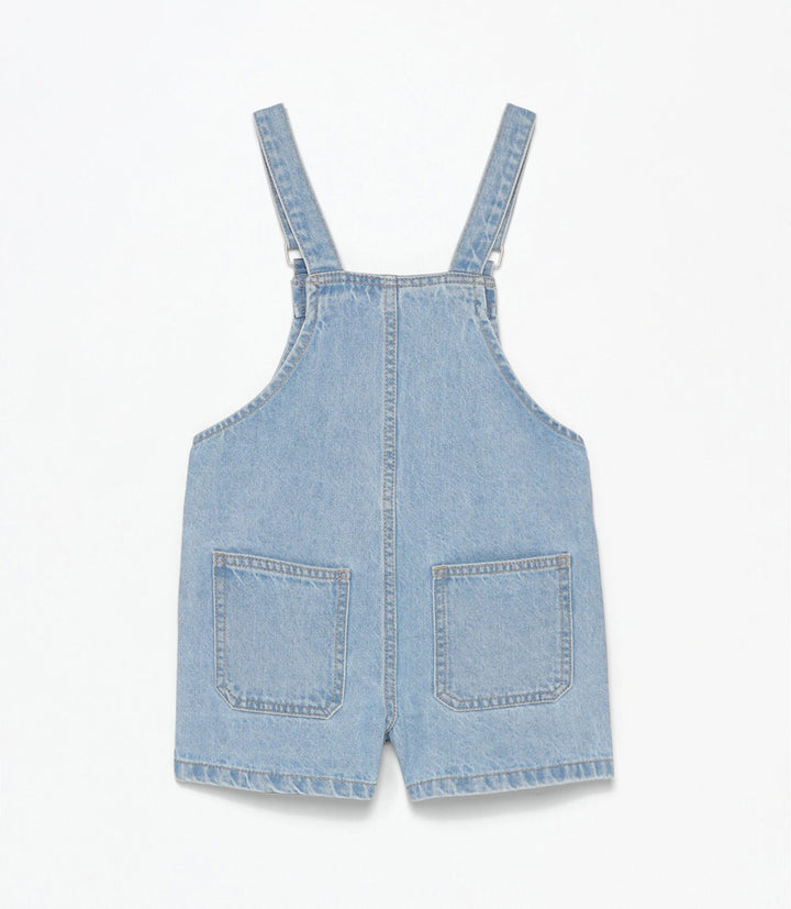 Moudda Lefties - Salopette Courte Denim - Rayures Fille D4 - Tunisie 3