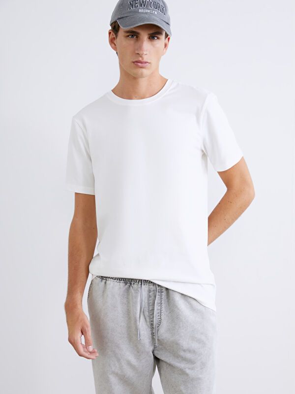 Moudda LC Waikiki - T-shirt basique manches courtes en jersey - Tunisie 1