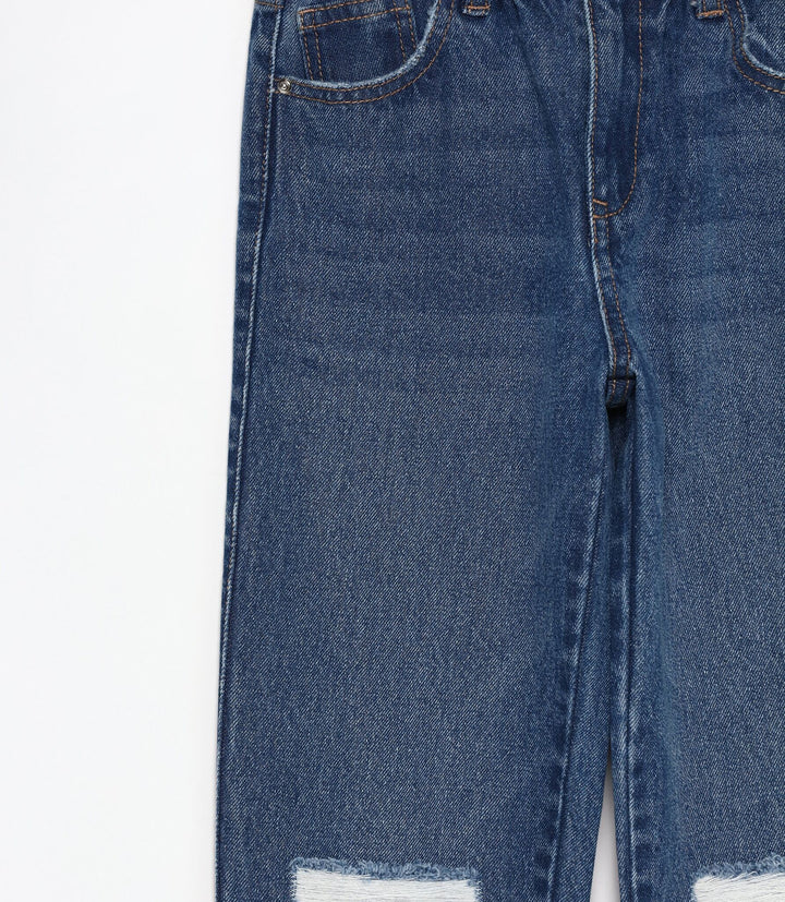 Moudda Lefties - Pantalon Mom Fit Denim - Fille - Tunisie 4