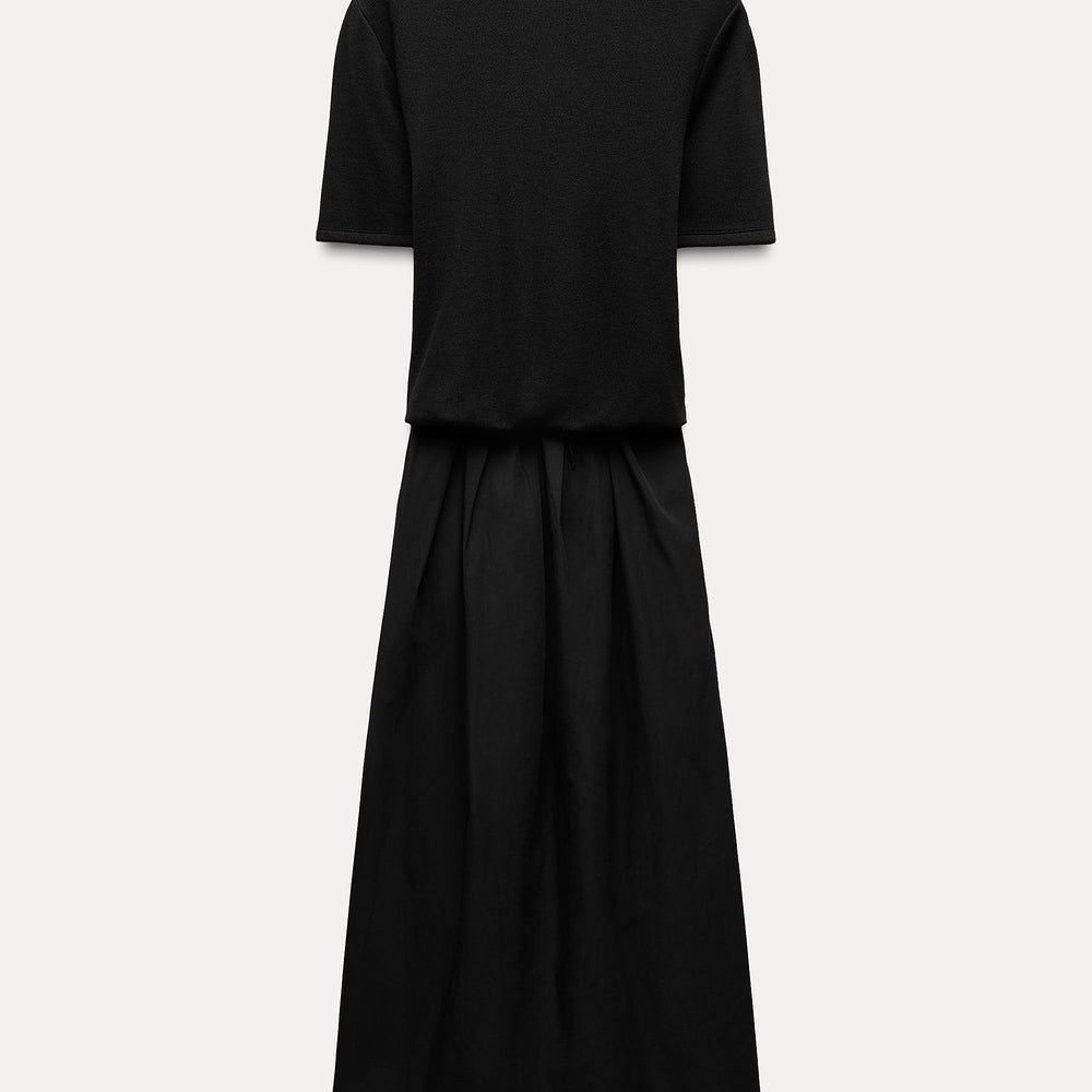 Moudda ZARA - Robe douce combinée en popeline - Tunisie 2