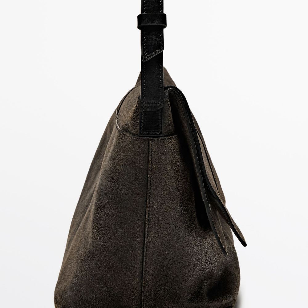 Moudda Massimo Dutti - Sac Flap - Napa Effet Usé - Tunisie 4