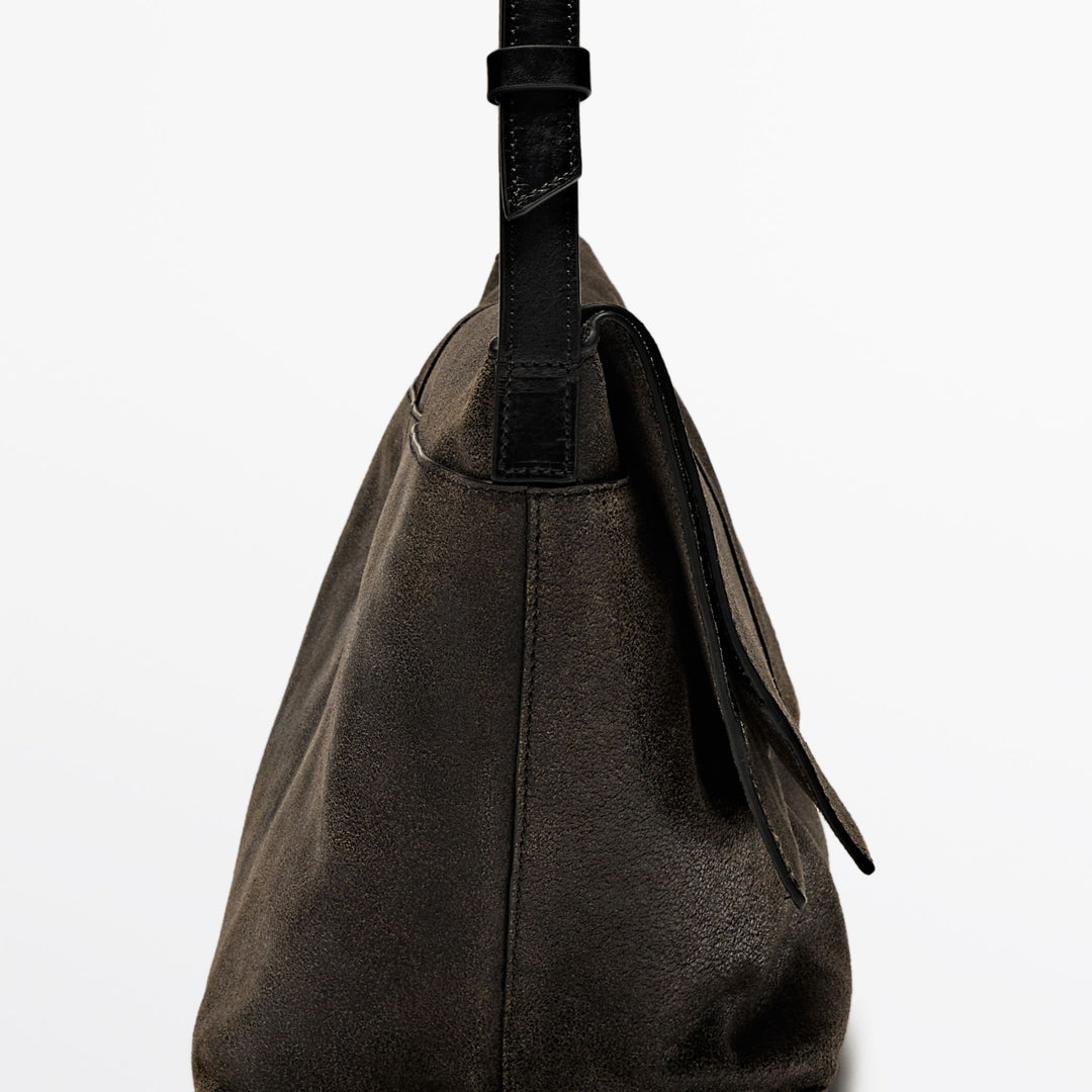 Moudda Massimo Dutti - Sac Flap - Napa Effet Usé - Tunisie 4
