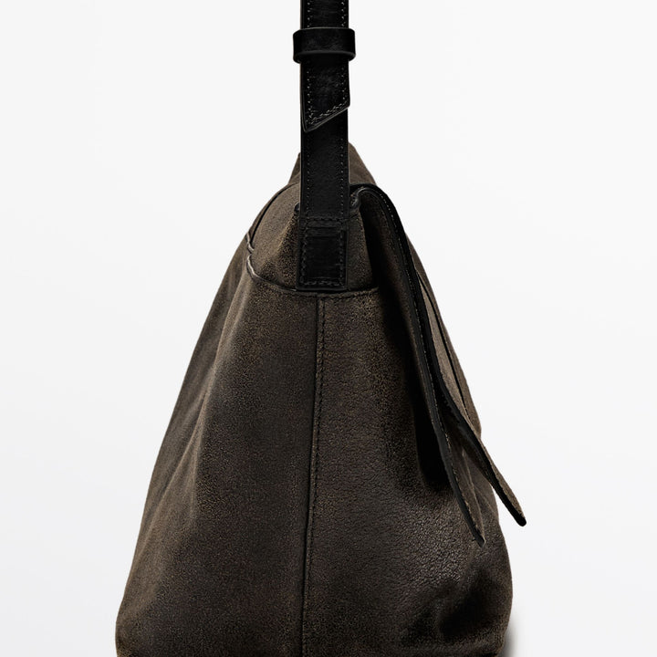 Moudda Massimo Dutti - Sac Flap - Napa Effet Usé - Tunisie 4