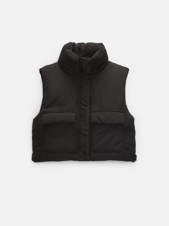 Moudda PULL & BEAR - Gilet Puffy Nylon Court Basique - Tunisie 1