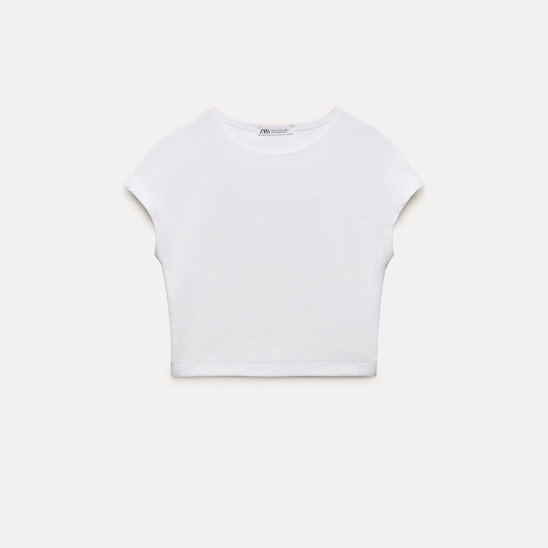 Moudda ZARA - T-shirt Coton et Modal Manches Japonaises - Tunisie 1