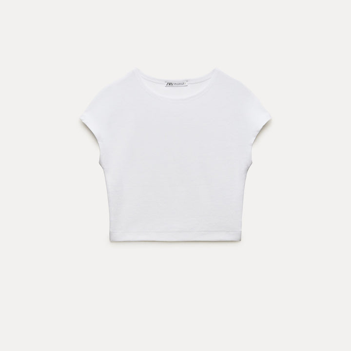 Moudda ZARA - T-shirt Coton et Modal Manches Japonaises - Tunisie 1
