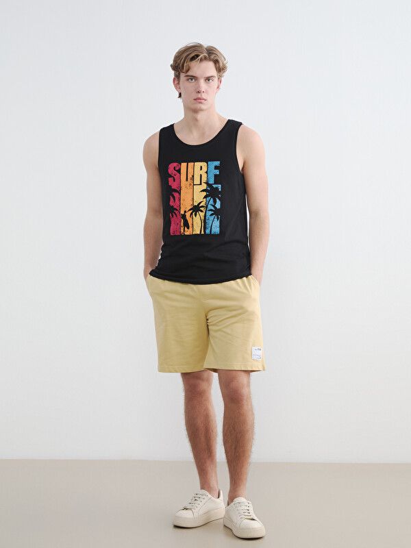 Moudda LC Waikiki - Short / Bermuda en jersey pour Homme couleur Jaune terne - Tunisie 1