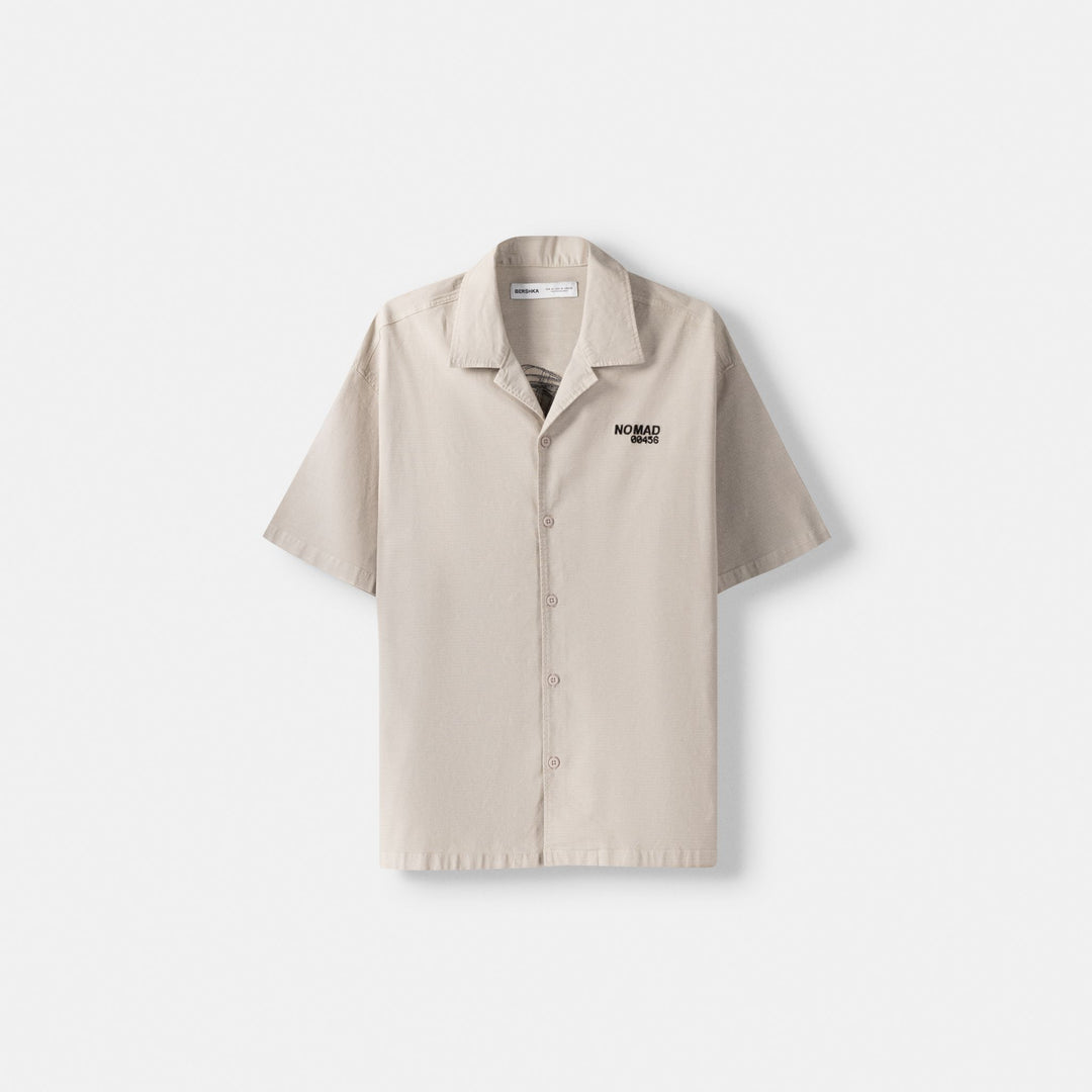 Moudda BERSHKA - Chemise Boxy à Poches Brodées - Tunisie 1