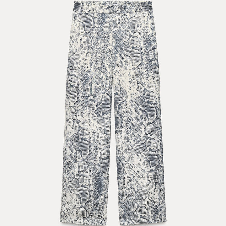 Moudda ZARA - Pantalon jambe large élastique imprimé animalier coordonné - Tunisie 1
