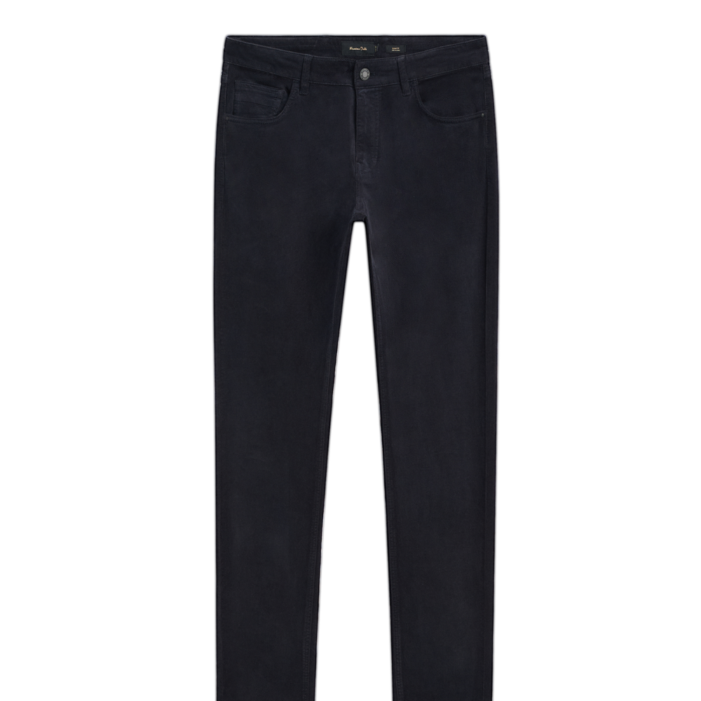 Moudda Massimo Dutti - Pantalon jean velours côtelé diagonal coupe slim - Tunisie 2