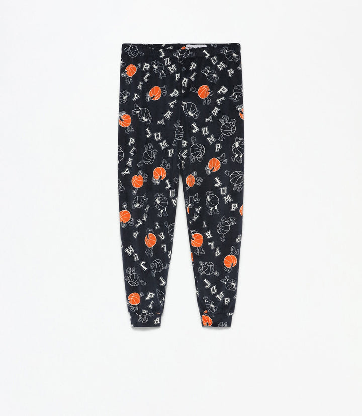 Moudda Lefties - Pyjama Velours - Patch Basketball Garçon - Tunisie 4