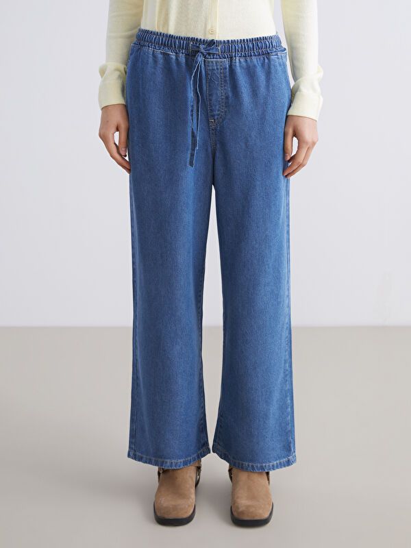 Moudda LC Waikiki - Pantalon jean tissé basique Femme Rodéo mid indigo - Tunisie 2