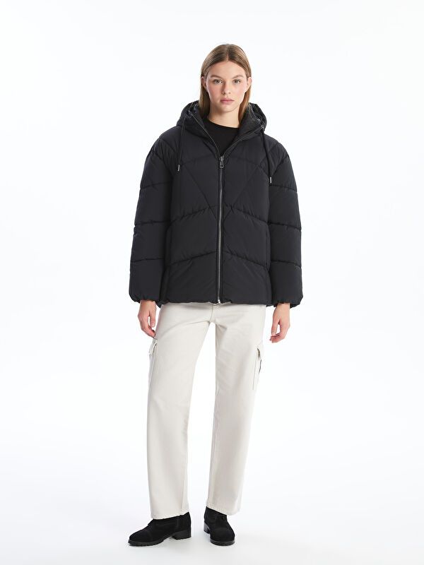 Moudda LC Waikiki - Manteau matelassé en nylon Femme Noir - Tunisie 2