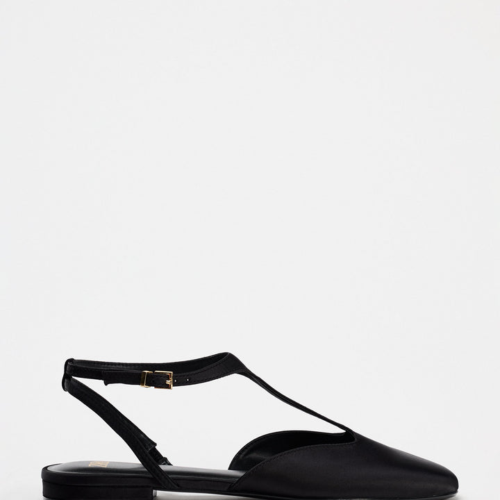 Moudda ZARA - Chaussures plates T-bar satin - Tunisie 2
