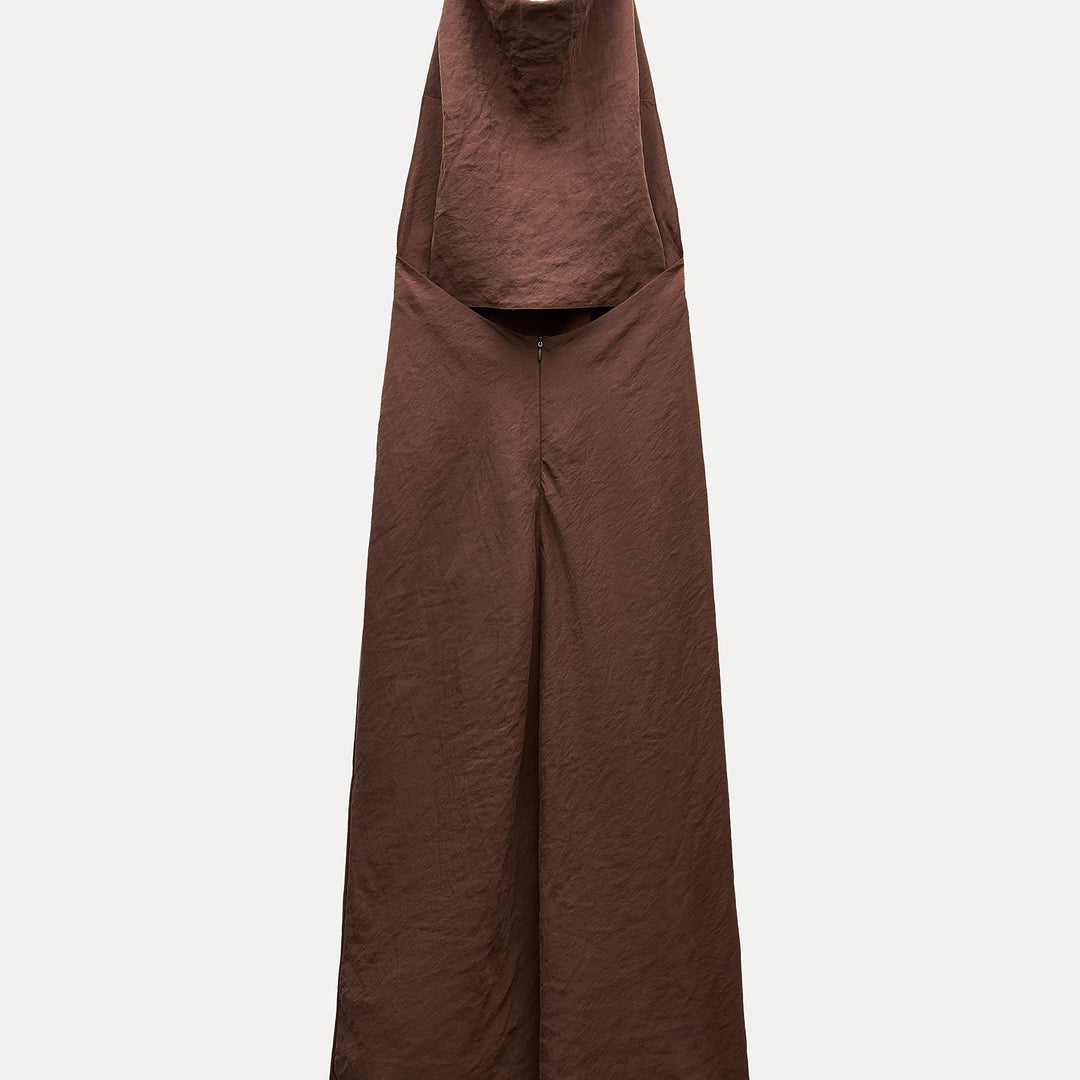 Moudda ZARA - Robe mi-longue tencel col licou drapée - Tunisie 2