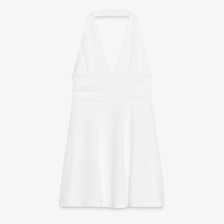 Moudda ZARA - Robe Mini Halter - Col Piqué & Bas Volume - Tunisie 1