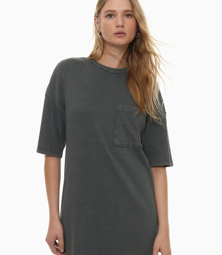 Moudda Lefties - Robe Midi Côtes Lavé - Poche & Croisé - Tunisie 3