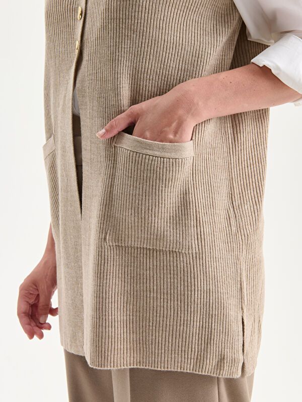 Moudda LC Waikiki - Débardeur tricot Femme Beige - Tunisie 3