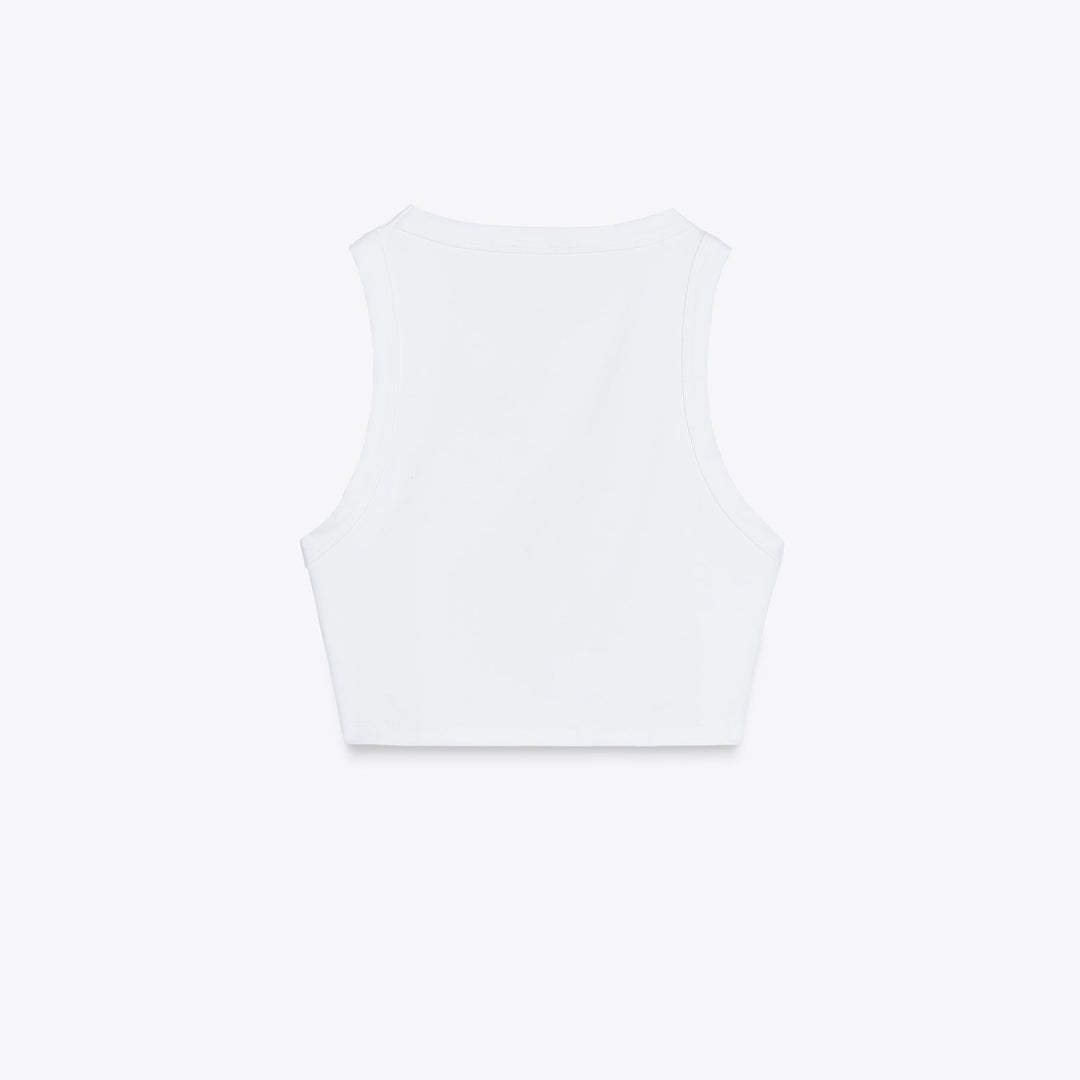 Moudda ZARA - T-Shirt Crop Polyamide - Col Rond - Tunisie 2