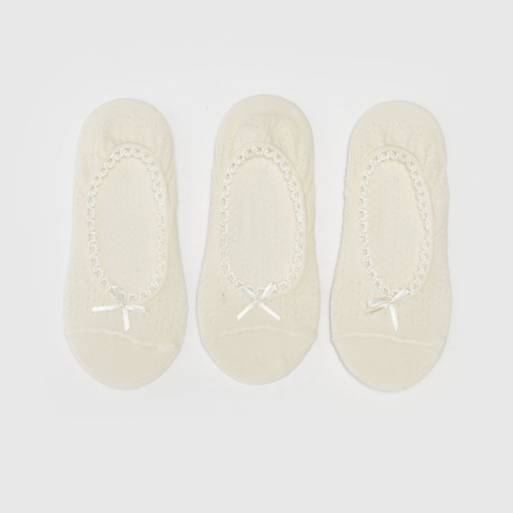 Moudda LC Waikiki - Chaussettes invisibles Femme Ecru - Tunisie 1