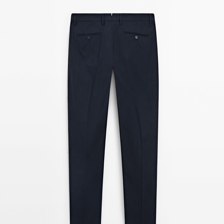 Moudda Massimo Dutti - Pantalon costume carreaux bleu marine - Tunisie 4