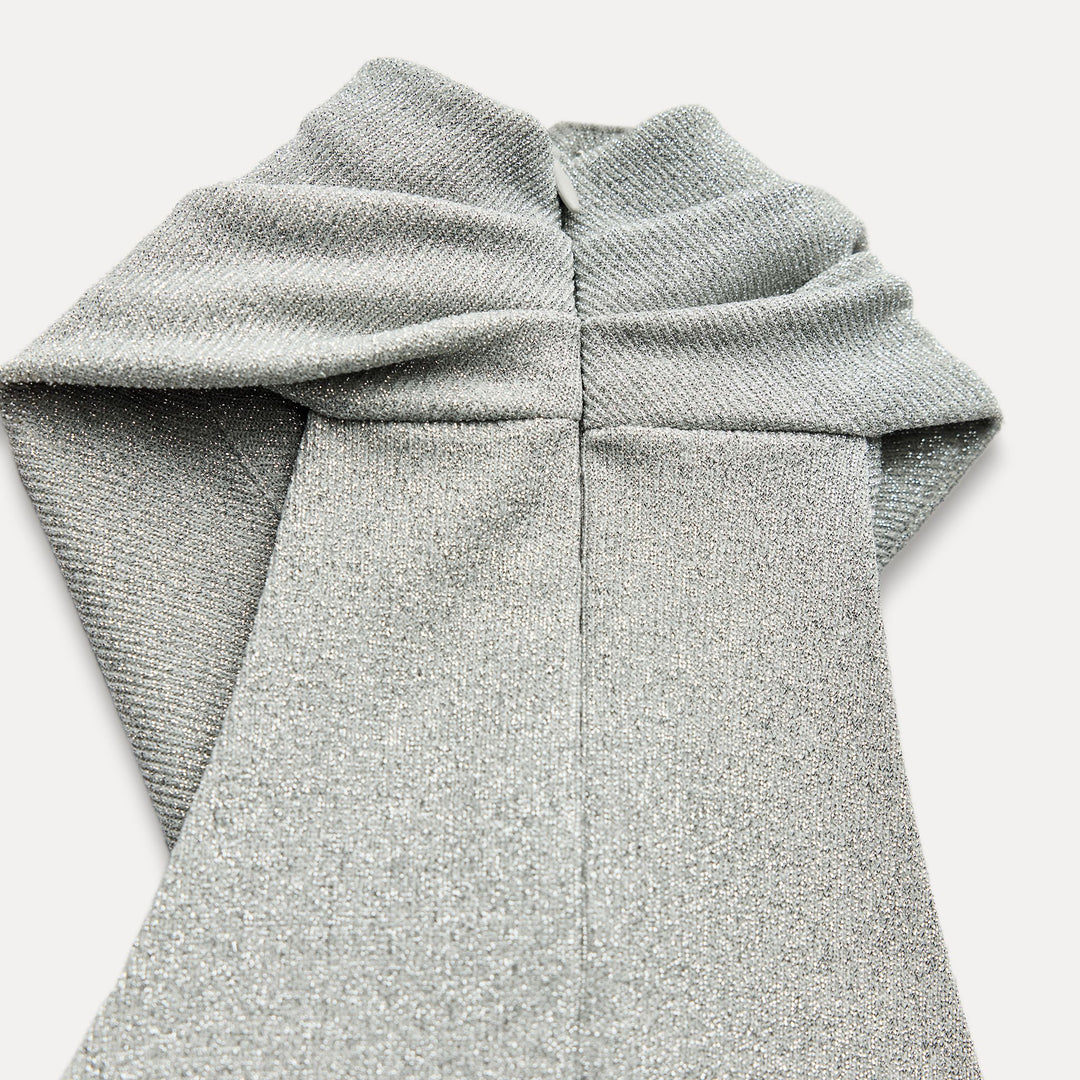 Moudda ZARA - Top maille lurex manches courtes croisé - Tunisie 4
