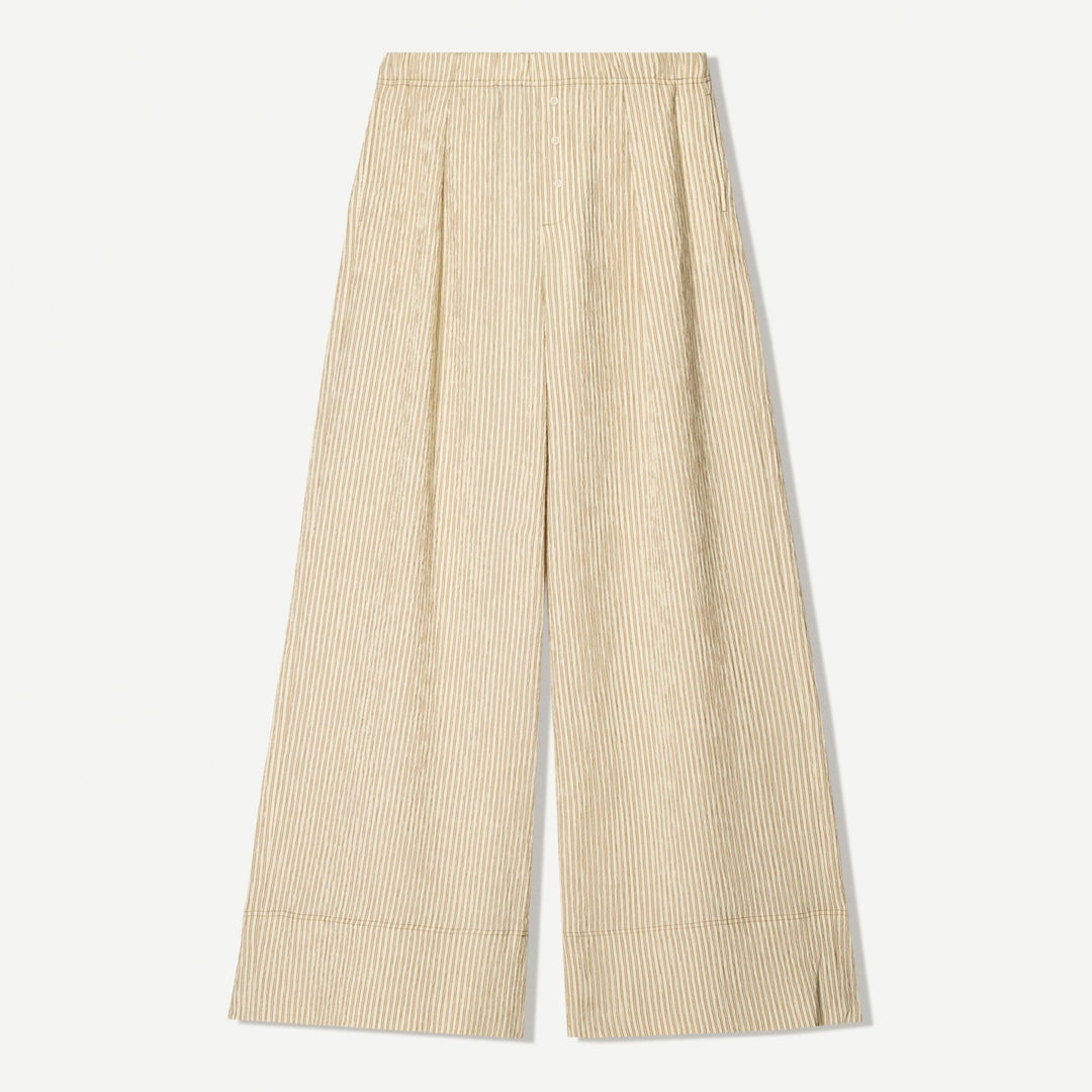Moudda BERSHKA - Pantalon Wide Leg - Seersucker - Tunisie 1