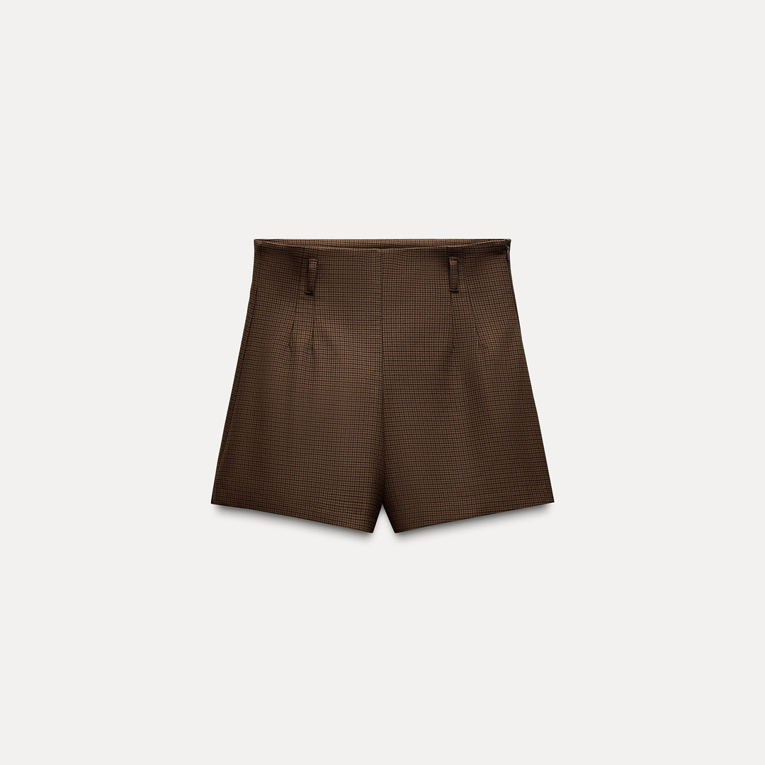 Moudda ZARA - Short taille haute carreaux - Tunisie 1