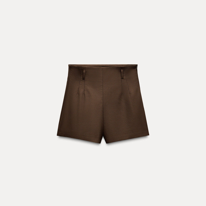 Moudda ZARA - Short taille haute carreaux - Tunisie 1