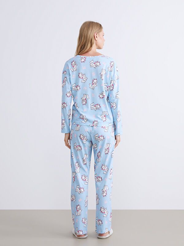 Moudda LC Waikiki - Pyjama manches longues Femme Impression bleu clair - Tunisie 4
