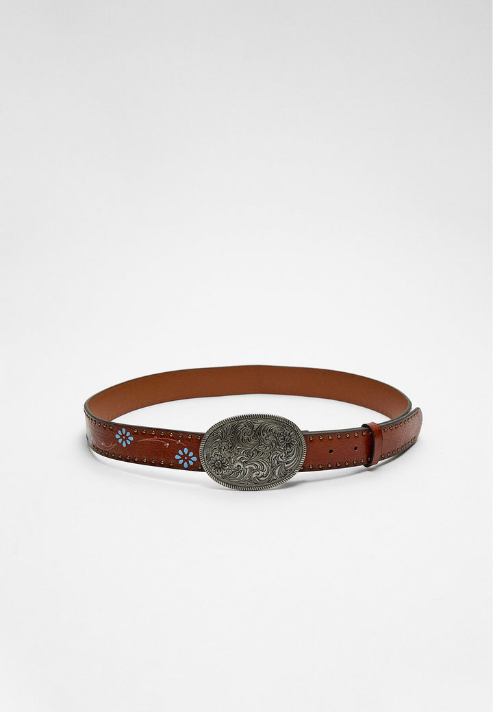 Moudda STRADIVARIUS - Ceinture avec Boucle Plaque Fleurs - Tunisie 2