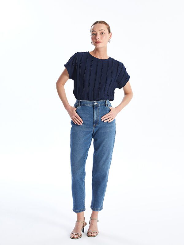 Moudda LC Waikiki - Pantalon tissé denim Femme Rodéo mid indigo - Tunisie 1