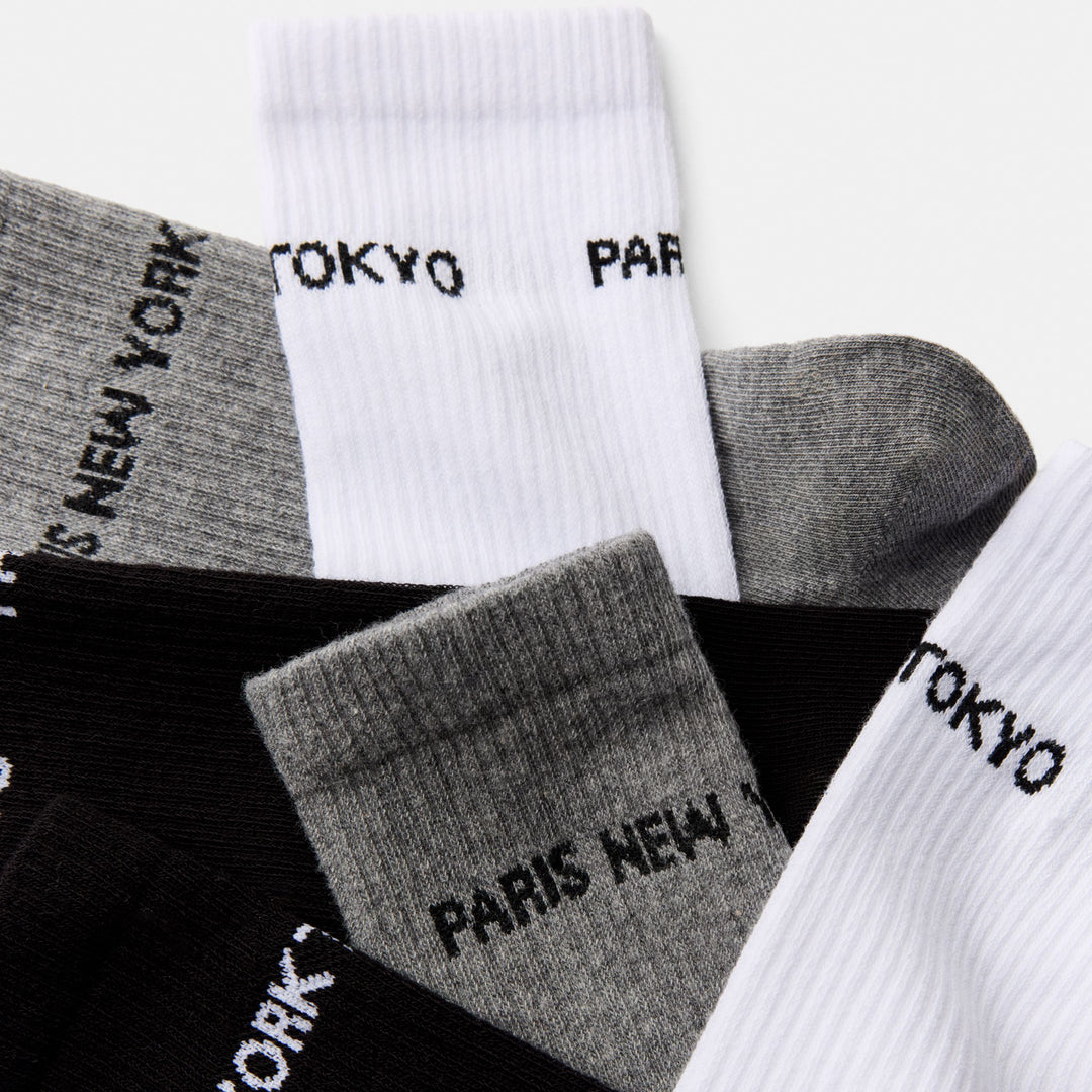 Moudda BERSHKA - Lot de 3 paires de chaussettes "villes" - Tunisie 1