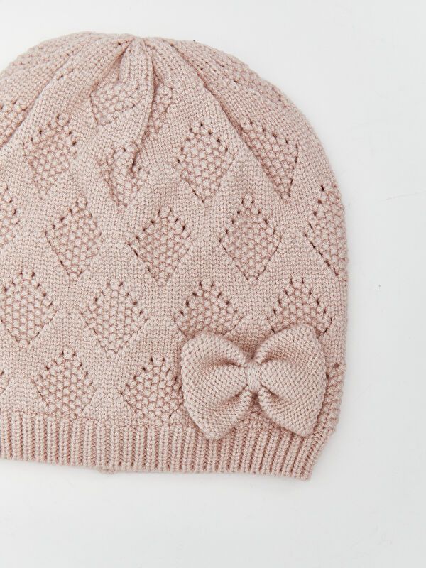 Moudda LC Waikiki - Bonnet tricot Fille Rose poudre - Tunisie 2