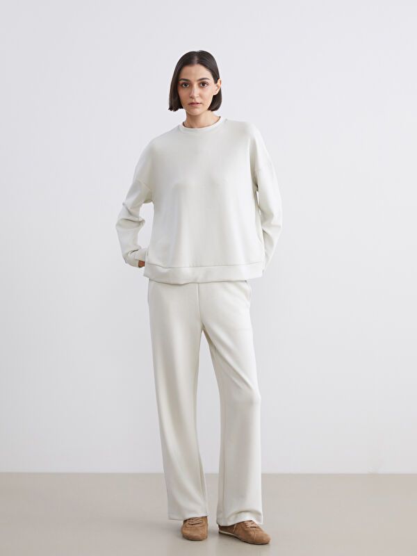 Moudda LC Waikiki - Pantalon en jersey Femme Gris clair - Tunisie 1