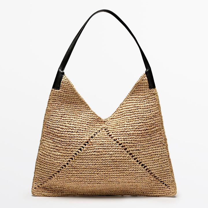 Moudda Massimo Dutti - Sac shopper plat V nappa - Tunisie 1