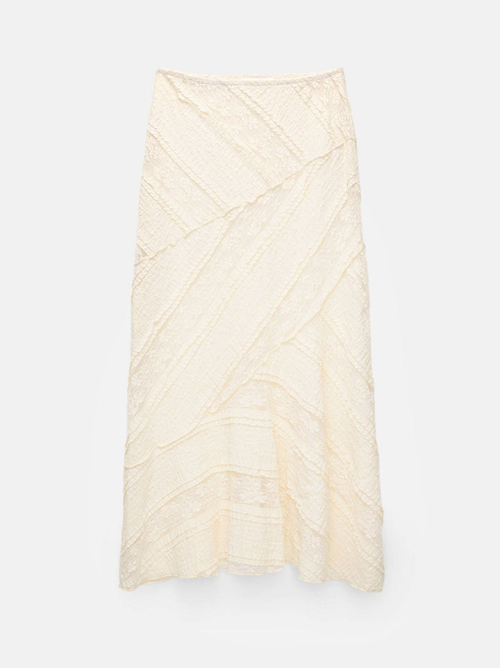 Moudda PULL & BEAR - Jupe Midi Dentelle - Asymétrique - Tunisie 3