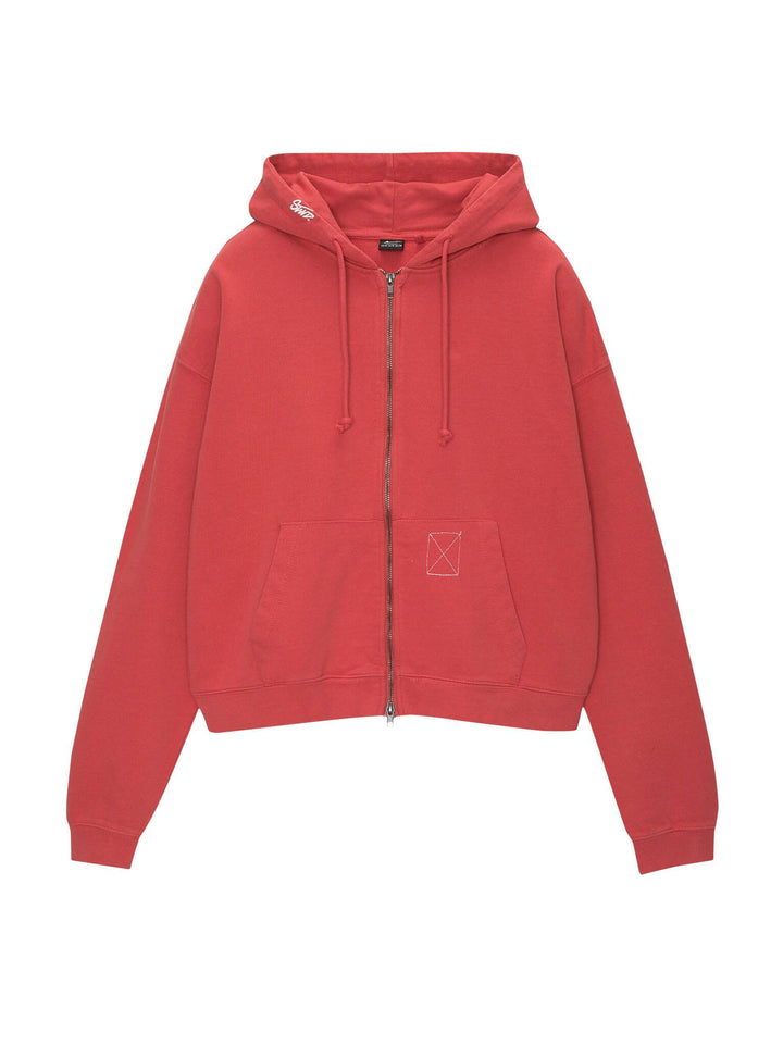 Moudda PULL & BEAR - Sweat Capuche - Fermeture Éclair, Lavé & Broderie - Tunisie 1