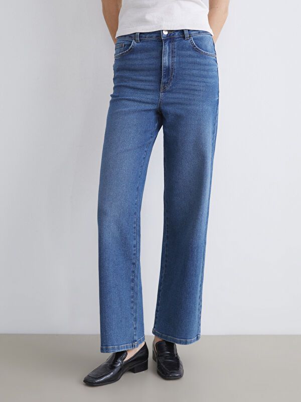 Moudda LC Waikiki - Pantalon tissé denim Femme Rodéo mid indigo - Tunisie 2