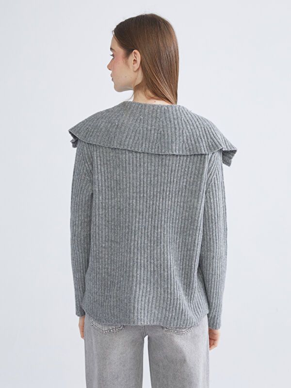 Moudda LC Waikiki - Pull en tricot Femme Gris - Tunisie 4