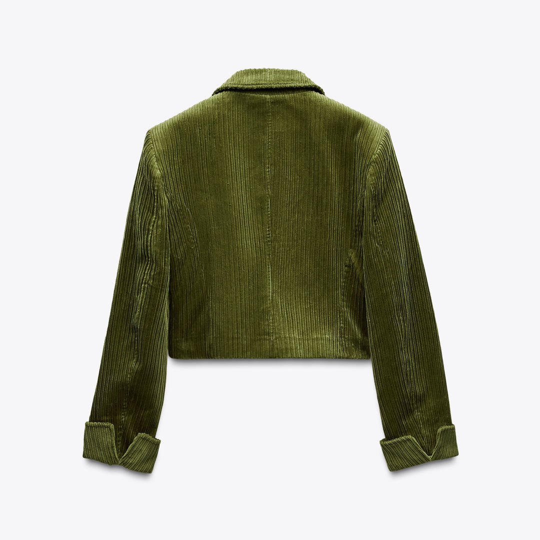 Moudda ZARA - Blazer Court Velours - Col Chemisier - Tunisie 2