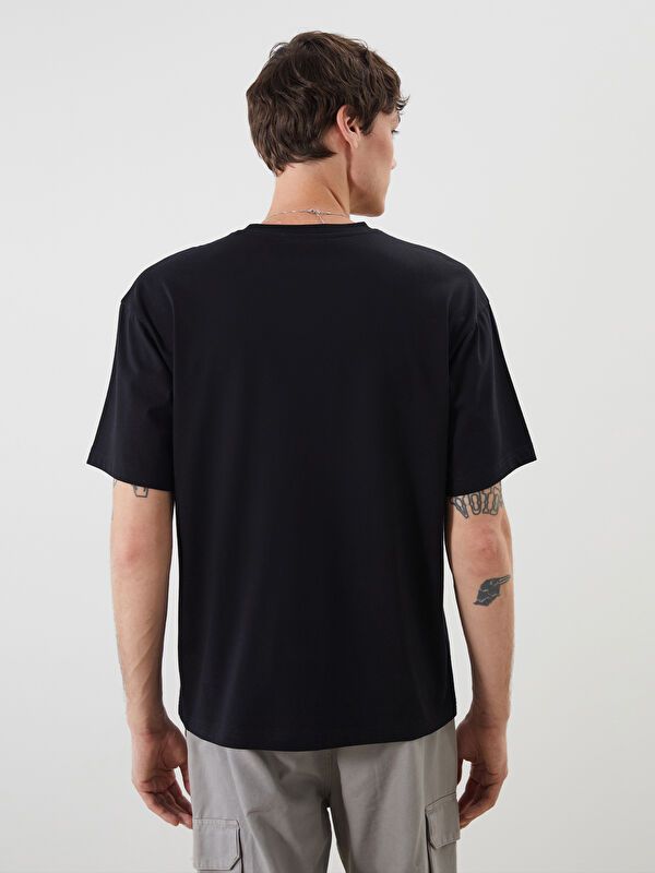 Moudda LC Waikiki - T-shirt jersey basique manches courtes Homme Noir - Tunisie 4