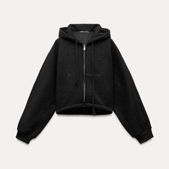 Moudda ZARA - Veste bomber manches longues, paillettes noires - Tunisie 1
