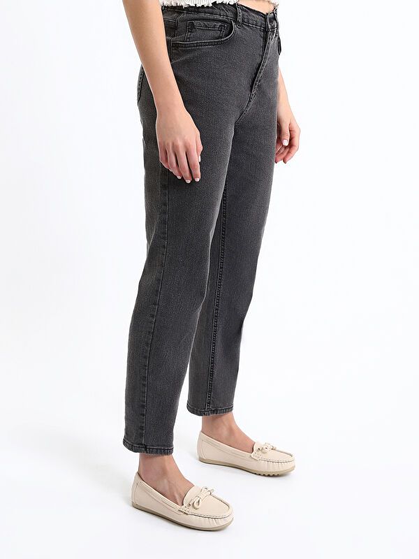 Moudda LC Waikiki - Pantalon jean tissé basique Femme Rodéo noir+m - Tunisie 4