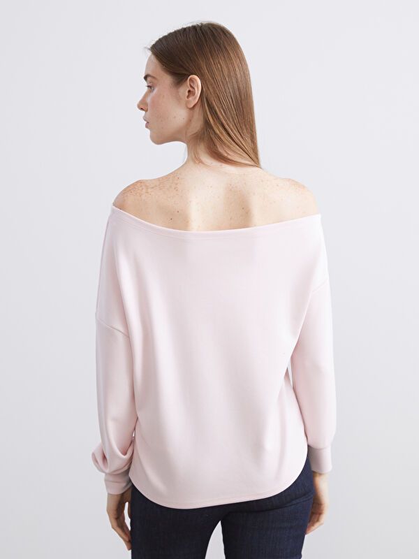 Moudda LC Waikiki - Sweatshirt en jersey Femme Rose clair - Tunisie 4