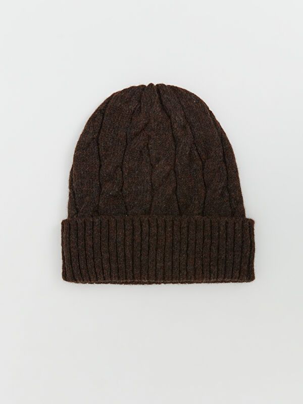 Moudda LC Waikiki - Bonnet tricot Femme Brun chocolat - Tunisie 1